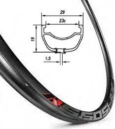 MACH1 Ráf 5.50 SL 27.5 32D TLR čierny 550g