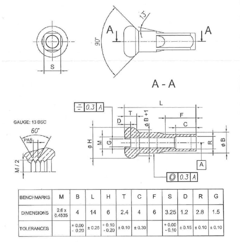 MACH1 Niple 13G priem 5.0 strieborné 100ks